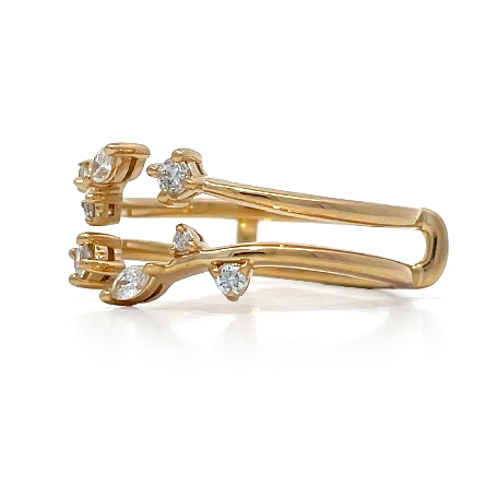 14K Yellow Gold Enhancer Ring w/Diams=.21ctw SI1 F-G Size6.5 #35-9444Y-L.00