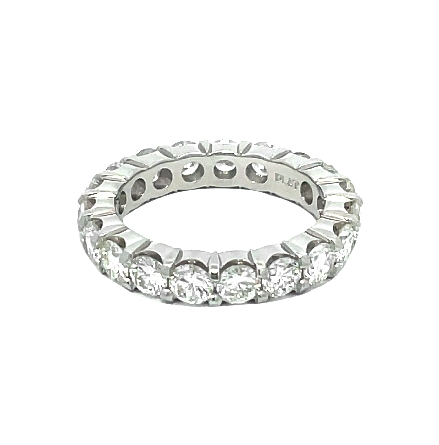 14K White Gold Shared Prong Eternity Band w/20Diamonds=2.51ctw VS-SI H-I Size 6.5 #ARPS Eternity 