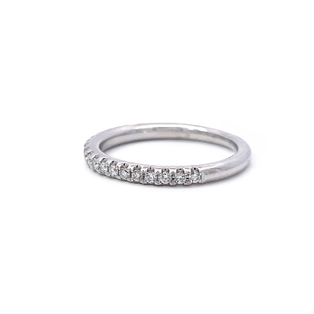 14K White Gold 4Prong Rounded Band w/Diamonds=.26ctw SI H-I Size 6.5 #RG24286 135271