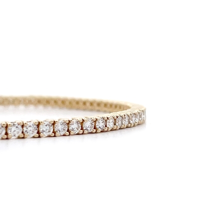 14K Yellow Gold 7inch 4Prong Tennis Bracelet w/Diams=5.83ctw SI H-I #B-9533-B (N5707)