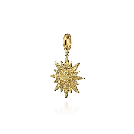 14K Yellow Gold Gabriel Bujukan Starburst 24mm Pendant w/Diams=.20ctw SI2 H-I #PT7546Y45JJ (S2280832)