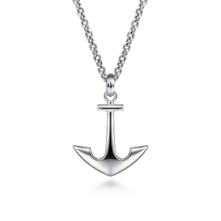 Sterling Silver High Polished Anchor Pendant (Chain not included) #PTM6536SVJJJ (S1698915)