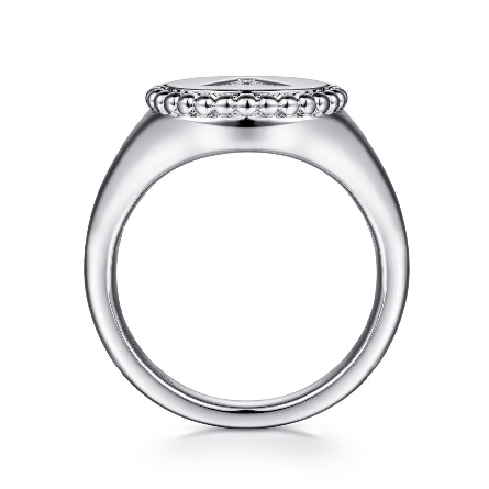 Sterling Silver Gabriel Bujukan Initial A Ring w/Diams=.05ctw Size 6.5 #LR52254A-SV5JJ (S1735480)