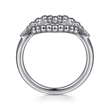 Sterling Silver Bujukan Heart Ladies Ring w/Diams=.05ctw SI H-I Size6.5 #LR52865SV5JJ (S2053658)