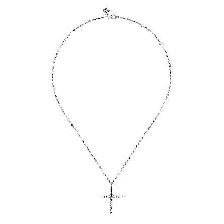 Sterling Silver Gabriel Bujukan 15.5-17.5inch Cross Necklace #NK7724SVJJJ (S2191308)