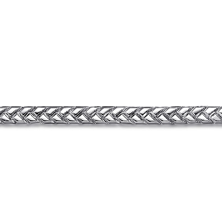 Sterling Silver 7mm Gabriel Herringbone Mens Bracelet 8inch #TBM2167SVJJJ (S2204441)
