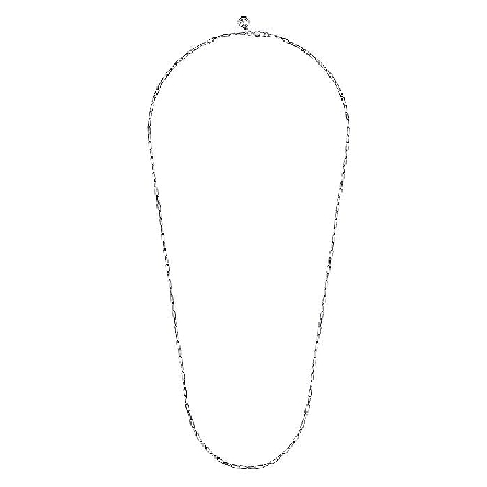 Sterling Silver Gabriel 24inch Paperclip Necklace #NK6768-24SVJJJ (S2205113)
