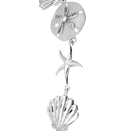 Sterling Silver Adjustable Sealife Bracelet Alamea #629-14-05 070