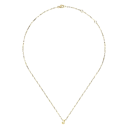 14K Yellow Gold 15.5-17.5inch Adjustable Initial J Necklace #NK6928J-Y4JJJ (S2272745)