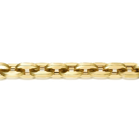 14K Yellow Gold Gabriel 7.5inch Hollow Link Bracelet #TB44884JJJ  (S1688871)