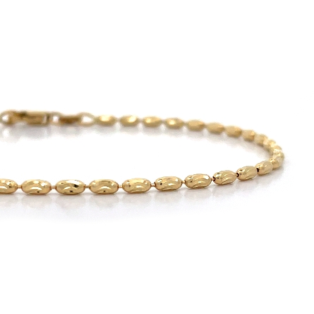 14K Yellow Gold 7inch Ovalina Chain Bracelet #OV18-07