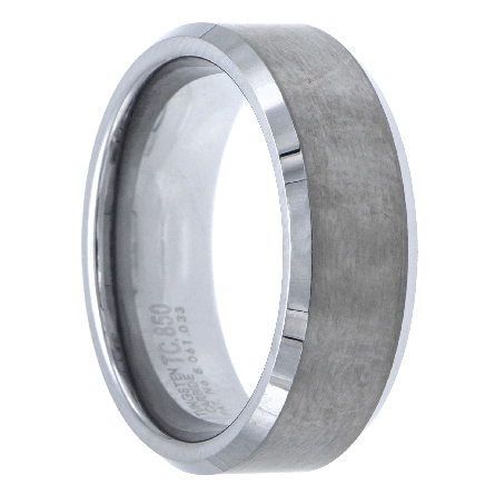 Tungsten Carbide 8mm Comfort Fit Wedding Band Size 10 #11-2320C