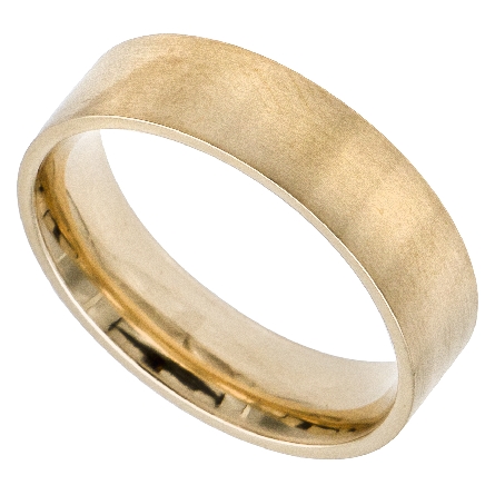 14K Yellow Gold 6mm Brushed Wedding Band Size 10 #11-9182Y6