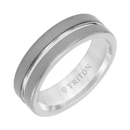 Gray Tungsten Carbide Sandblast Finish 7mm Wedding Band Size 10 #11-6211C7