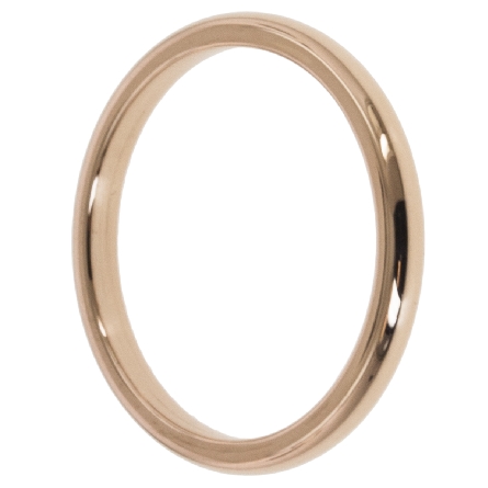 14K Yellow Gold 2mm Plain Comfort Fit Low Dome Wedding Band Size6 #01-LDIR020