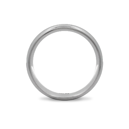 14K White Gold Milgrain 6mm Comfort Fit Heavy Dome Wedding Band Size 11 #01-MIR060