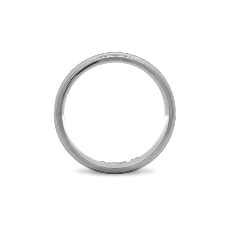 Platium 5mm Milgrain Low Dome Comfort Fit Polished Band Size10.5 #11-MIR050