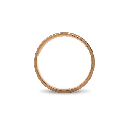 14K Yellow Gold 5MM Comfort Fit Band and Heavy Brushed Texture with Vertical Channel Step Edge and Low Dome Profile Size10 #11-8359Y5-G.00