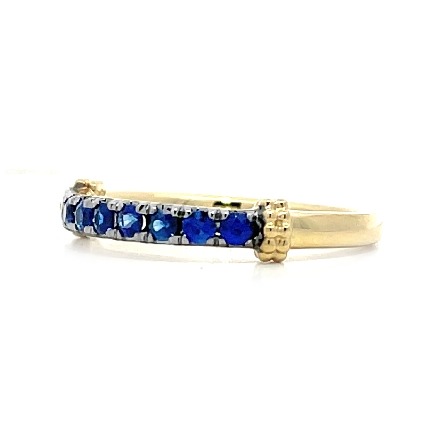 14K Yellow Gold Gabriel Stackable Band w/Sapphires=.32ctw Size6.5 #LR52922YJSA (S2211904)