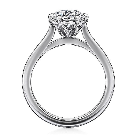 14K White Gold Gabriel TIONA Solitaire Engagement Ring for a 1.5ct Round Diamond (not included) Size 6.5 #ER15762R6W4JJJ (S1754959)