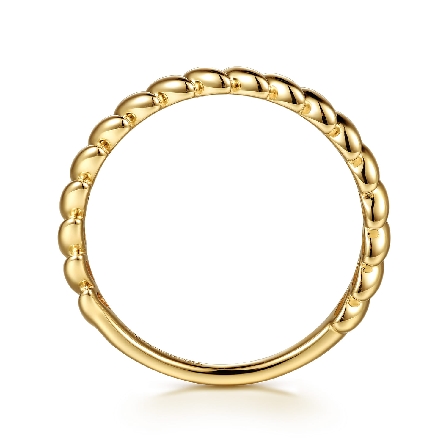 14K Yellow Gold Gabriel Twist Stackable Band Size 6.5 #LR53065Y4JJJ (S2285798)
