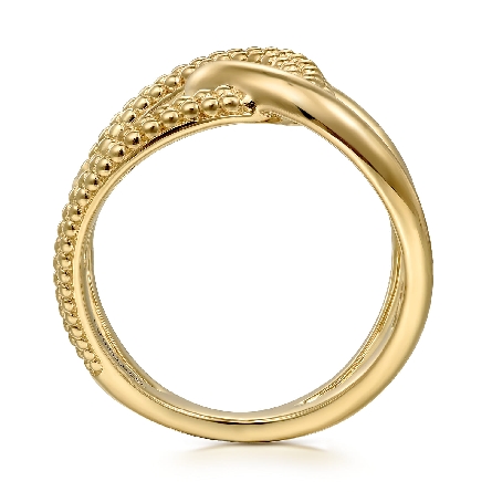14K Yellow Gold Gabriel Bujukan Twisted Interlocking Ring Size6.5 #LR52561Y4JJJ (S1826188)