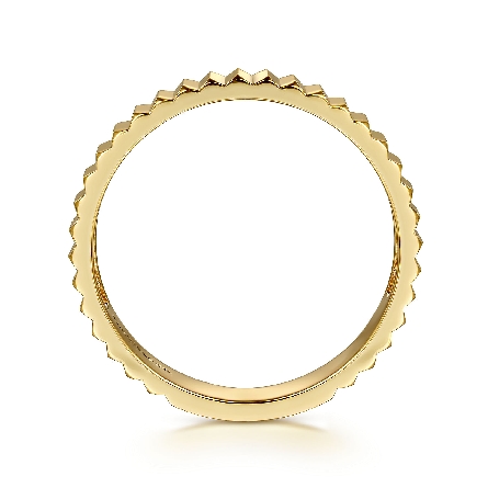 14K Yellow Gold Gabriel Contemporary Diamond Cut Stackable Ring Size6.5 #LR52664Y4JJJ (S1932246)