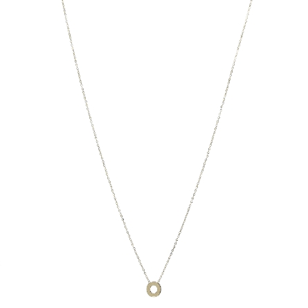 14K Yellow Gold Initial O Block Letter on 16-18inch Adjustable Chain #INIT.O