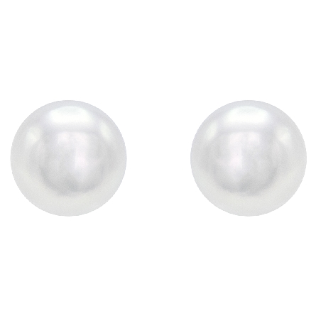 14K White Gold 5-5.5mm Cultured Pearl Stud Earrings #PE500W/AA