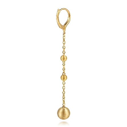 14K Yellow Gold Gabriel Bujukan Ball Leverback Drop Earrings #EG15498Y4JJJ (S2119602)