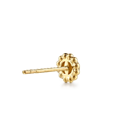 14K Yellow Gold Gabriel Round Bujukan Stud Earrings #EG15623Y4JJJ (S2285791)