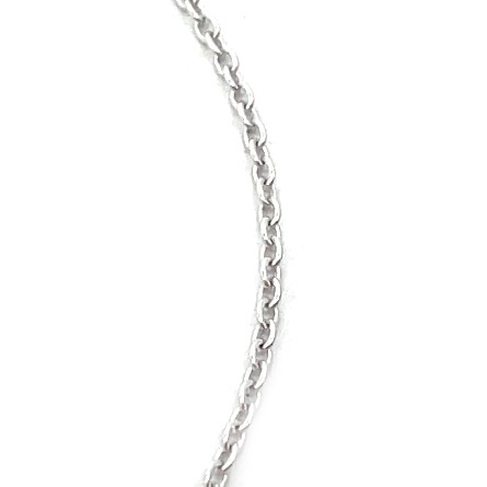 14K White Gold 7inch Cross Bracelet w/Diams=.06ctw SI2 G-H #BP23-180-1B