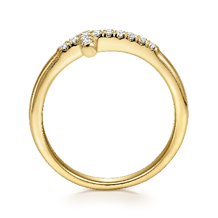 14K Yellow Gold Cross Ring w/Diams=.13ctw SI2 H-I Size6.5 #LR50221Y45JJ (S2406351)