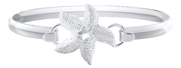 Sterling Silver Starfish Clasp Convertible Collection #SB5624 (Bracelet sold seperately)