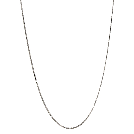 Sterling Silver Rhodium Plated 24inch 1.5mm Lumachina Adjustable Bolo Chain #SLUR40R-24