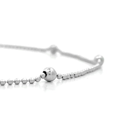 Sterling Silver 10inch Ball Chain Anklet 1.90gr #AGANK132-10