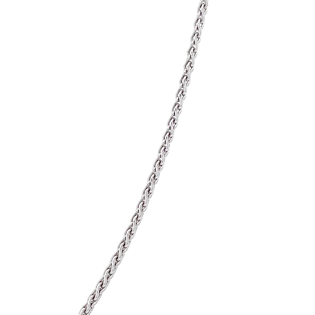 Sterling Silver 16inch 1.5mm Rhodium Plated Espiga Chain #SES15R-16