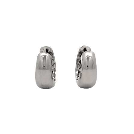 Sterling Silver Tapered Hoop Earrings 6.90gr #AGE17133