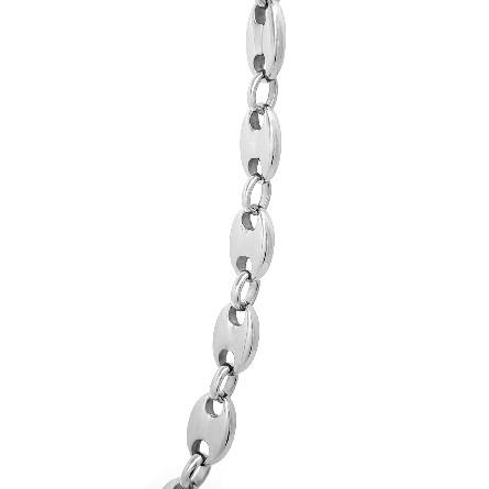 Stainless Steel 8.3mm Puff Link Mariner Chain 20inch Necklace #SN119-20