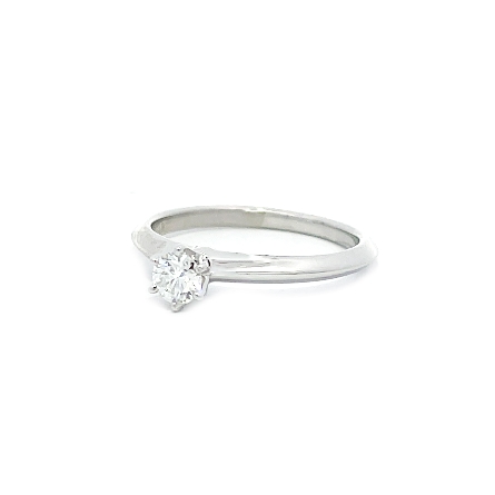 Platinum Estate Tiffany and Company 6Prong Solitaire Engagement Ring Size6 w/Diam=.23ct VS2 I #73137462/X05170536