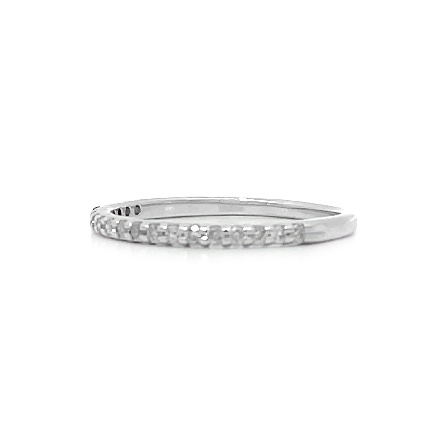 10K White Gold Estate Thin Stackable Band Size5.75 w/Diams=.13apx SI H-I 0.6dwt 