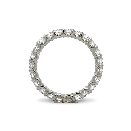 Platinum Estate Shared Prong Eternity Band Size5.75 w/23Diams=1.60apx I1 I-J 2.2dwt 