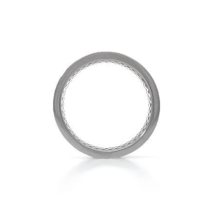 18K White Gold Estate Wide 5Row Pave Eternity Band w/210Diams=4.00apx SI2-I1 I Size6.25 4.6dwt