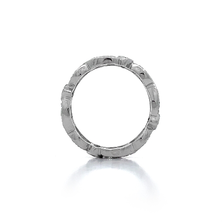 Platinum Estate Antique Style Scroll Eternity Band w/32Diams=1.12apx VS I Size 5.25 3.6dwt