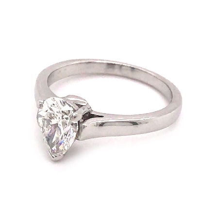Platinum Estate Tiffany & Company Solitaire Engagement Ring w/Pear Diam=1.01apx VS1 I Size 5.5 3.0dwt