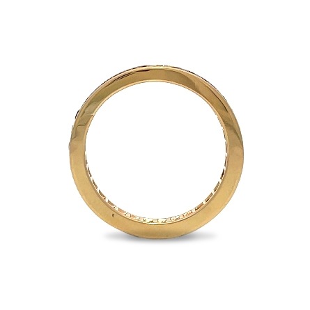 14K Yellow Gold Estate Sapphire Channel Eternity Band Size8.25 2.0dwt