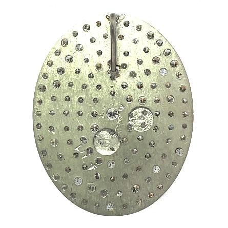Platinum Estate Oval Watch Dial Pendant w/Diamonds=1.50apx VS H-I 3.70dwt
