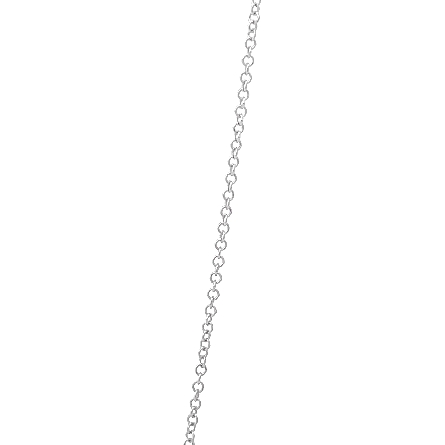 14K White Gold Estate Adjustable 15.5-17.5inch Gabriel and Co 5Pave Disc Necklace w/Diams=.31ctw SI2 G-H (S546267) 2.3dwt