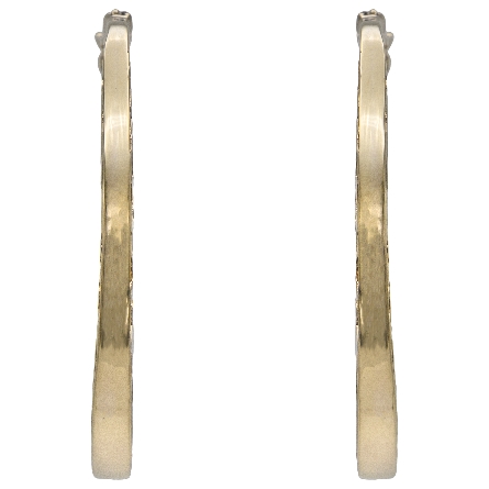 14K Yellow Gold Estate Filigree Hoop Earrings 6.3dwt