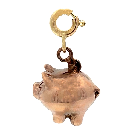 14K Rose and Yellow Gold Estate Pig Charm 2.4dwt